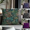 Trending PPpaisleyed Cushion Cover Antidustmite Pillowcase Invisible Zipper Silky Short Plush Sofa Cushion Cover