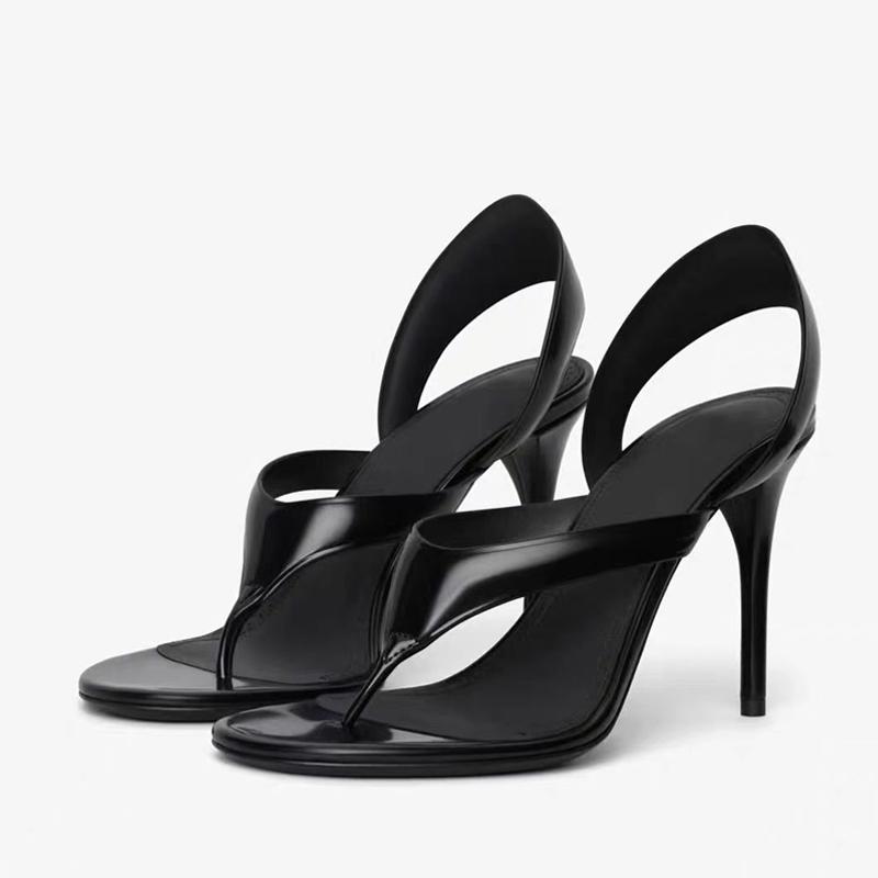 Móda Liyke Stručné Pohodlné Kožené Dámské Žabky Vysoké Podpatky Sexy Zlaté Sandály Slingback Módní Přehlídka Dámské Párty Společenské Boty Velká Velikost 35-46