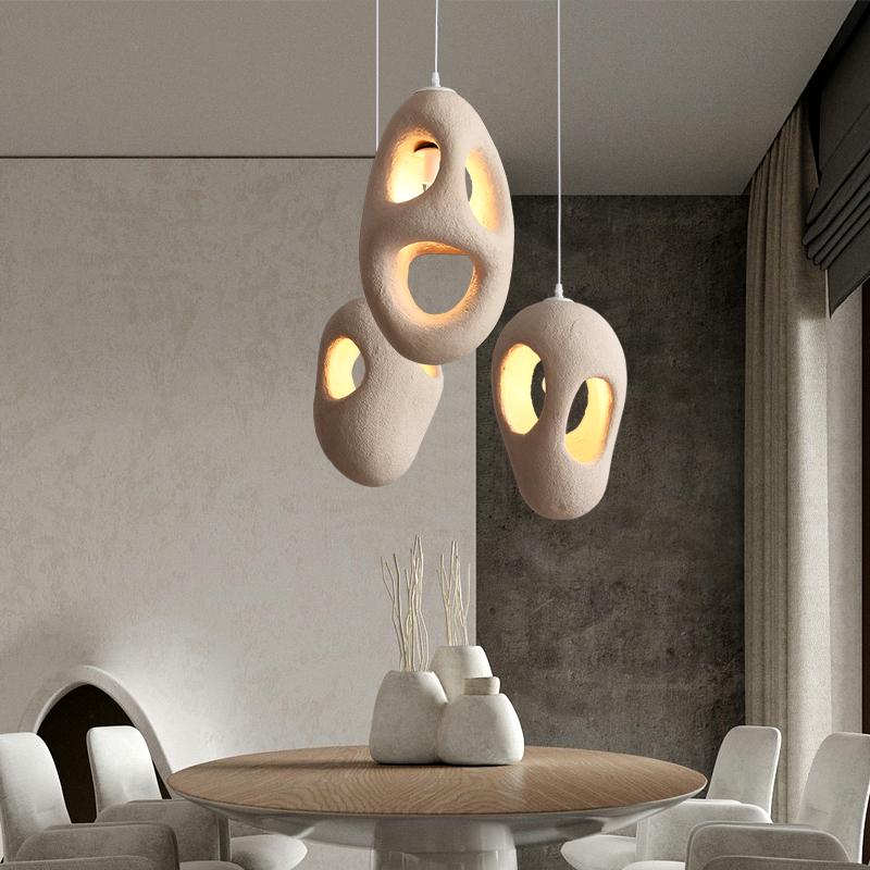Wabi-Sabi Zen Pendant Light: Retro & Artistic Design for Restaurants, Living Rooms, and Bedrooms