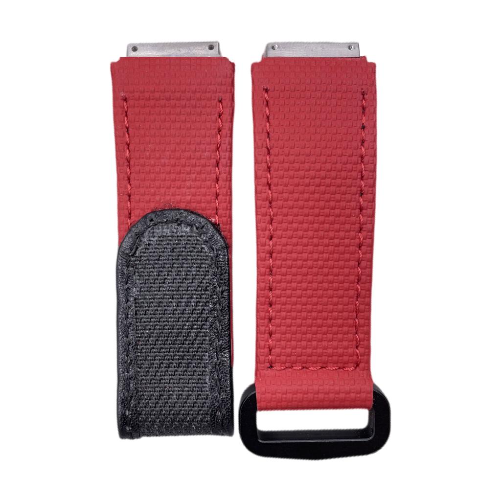 Customized Rubber Watchband for Richard Strap Hook and Loop Fluororubber RM011 RM030 RM010 RM055 Bracelet Screw Down Connection