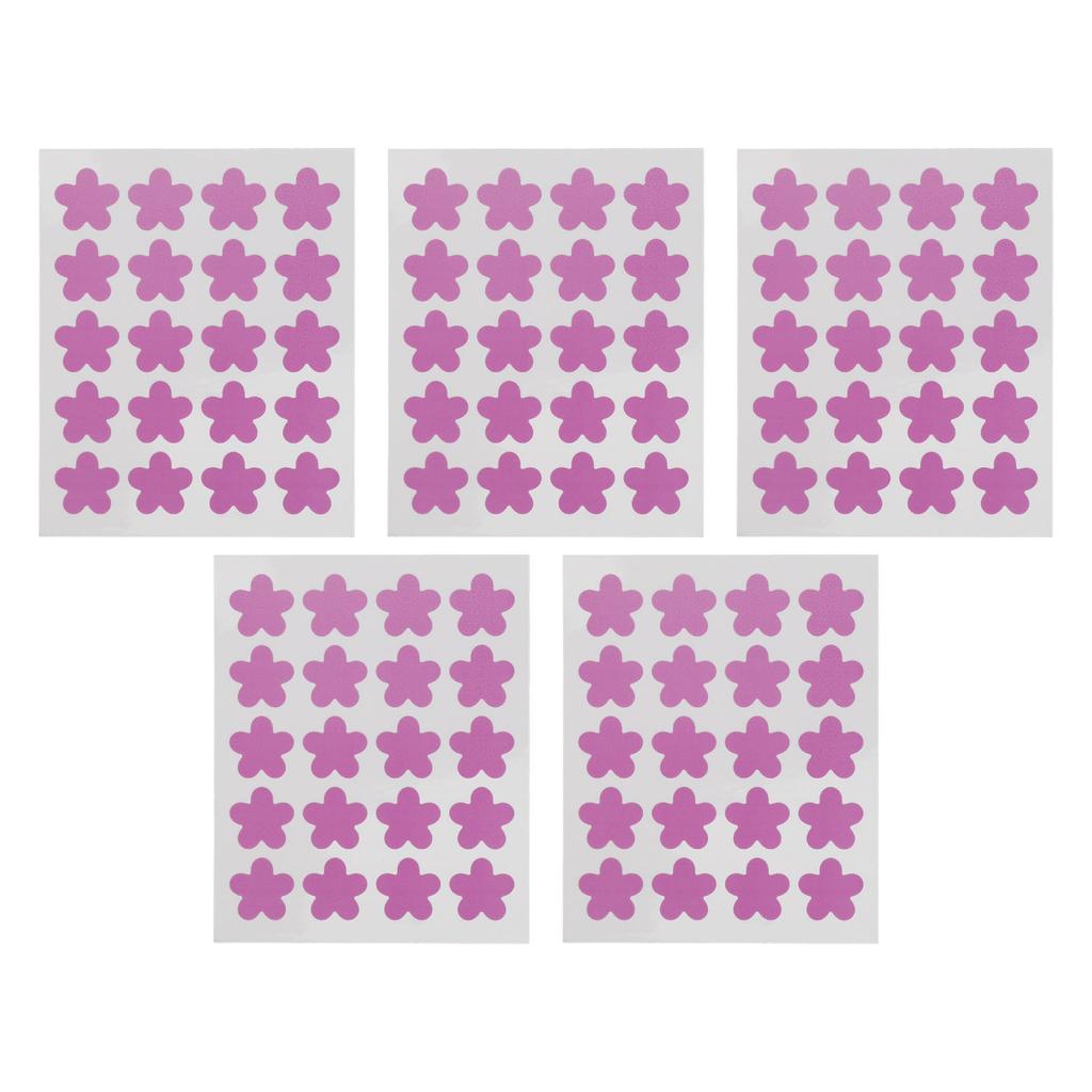 120 de bucăți autocolante de detectare UV pentru protecție solară plasturi de protecție solară reutilizabile în formă de floare pentru protecție UV