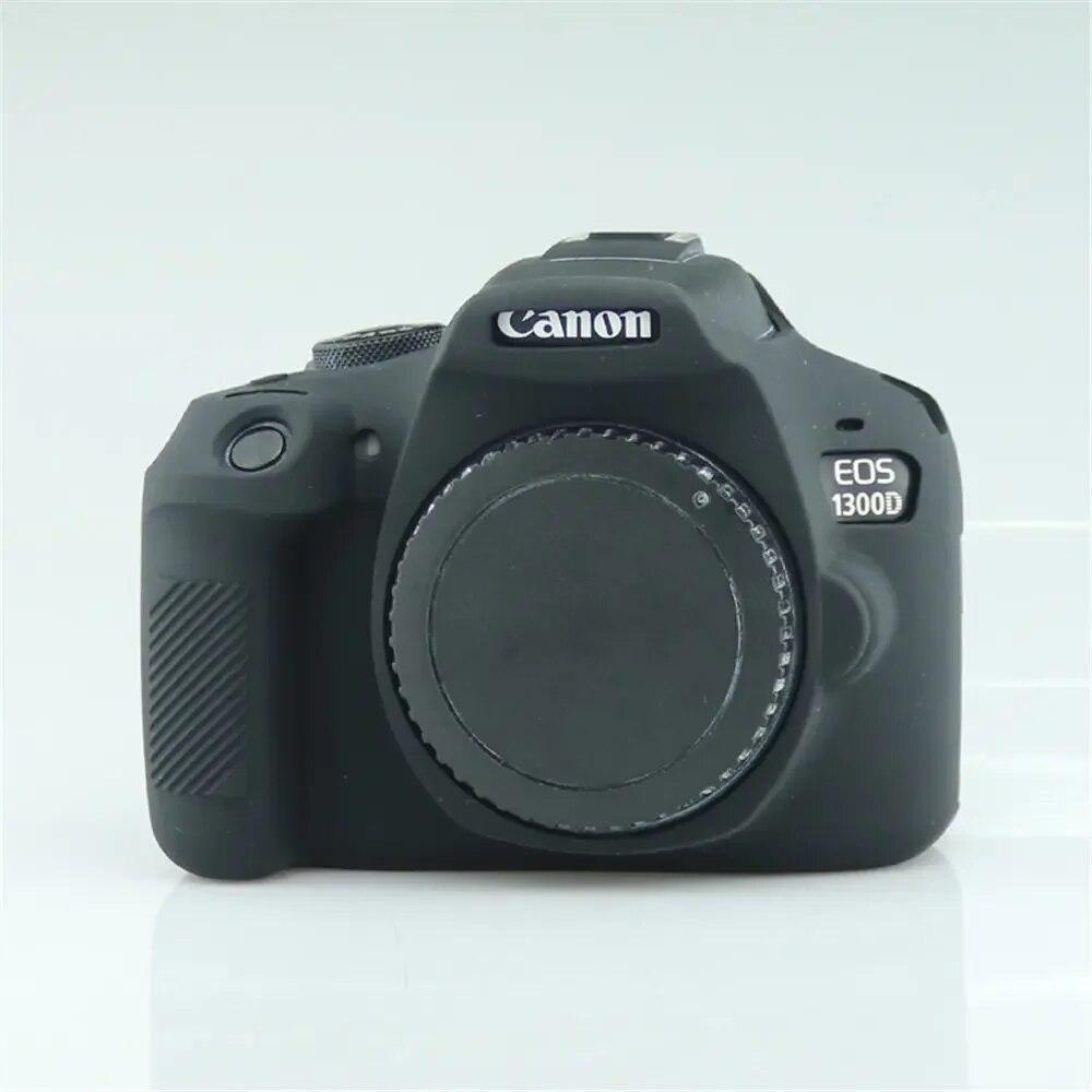 Мягкий силиконовый защитный чехол для камеры Canon EOS 1300D 1500D, противоударный резиновый чехол 1300D 1500D  чёрный