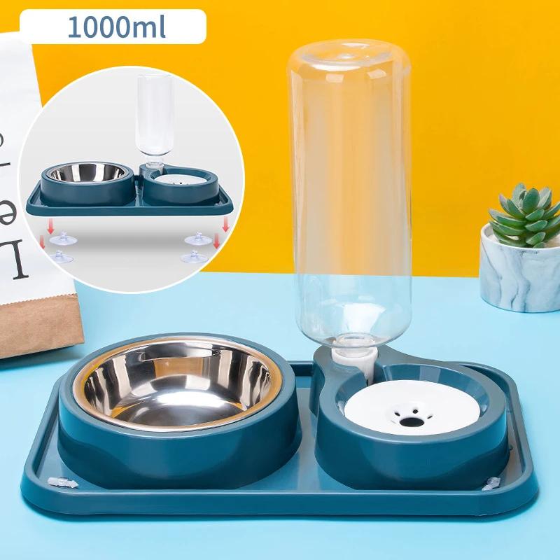 

Миска для домашних животных из нержавеющей стали для кошек, приподнятая миска для кормления кошек, вода для собак, кормушка для кошек, поилка с противоскользящим покрытием, миски для домашних животных, аксессуары для собак