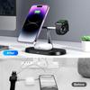 3-in-1 Wireless Charger for Apple & Huawei Phones, Magnetic Earphone & Watch Charging
