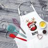 Personalised Christmas Deer Apron Holiday Baking Apron for Children Personalized Gift for Kids Childrens Custom Xmas Apron