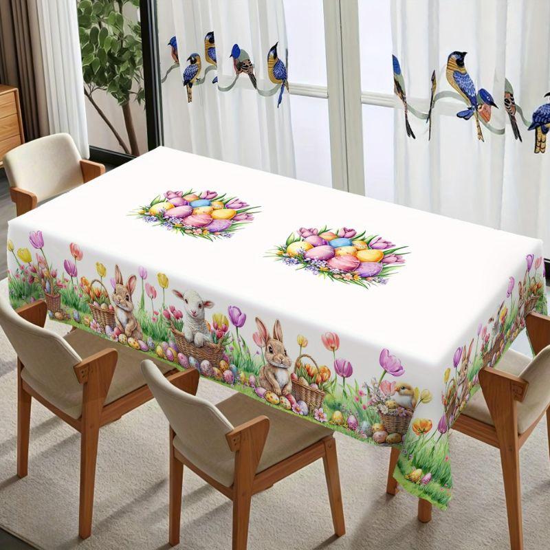Creative tablecloth, home dining table, dustproof, festive restaurant atmosphere, decorative tablecloth