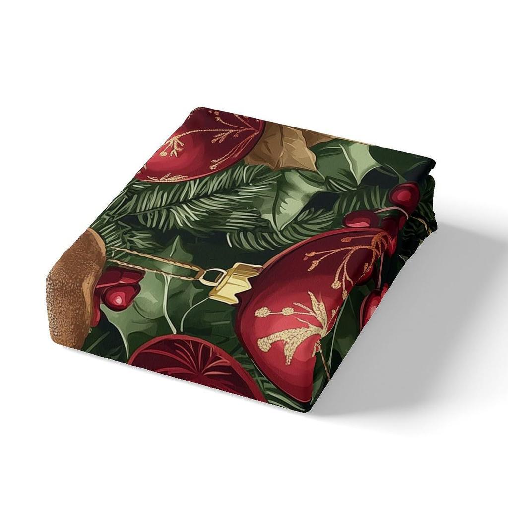 Weihnachtliches Daunendecken-Set Bettwäsche-Set 3-teiliges Bettbezug-Set