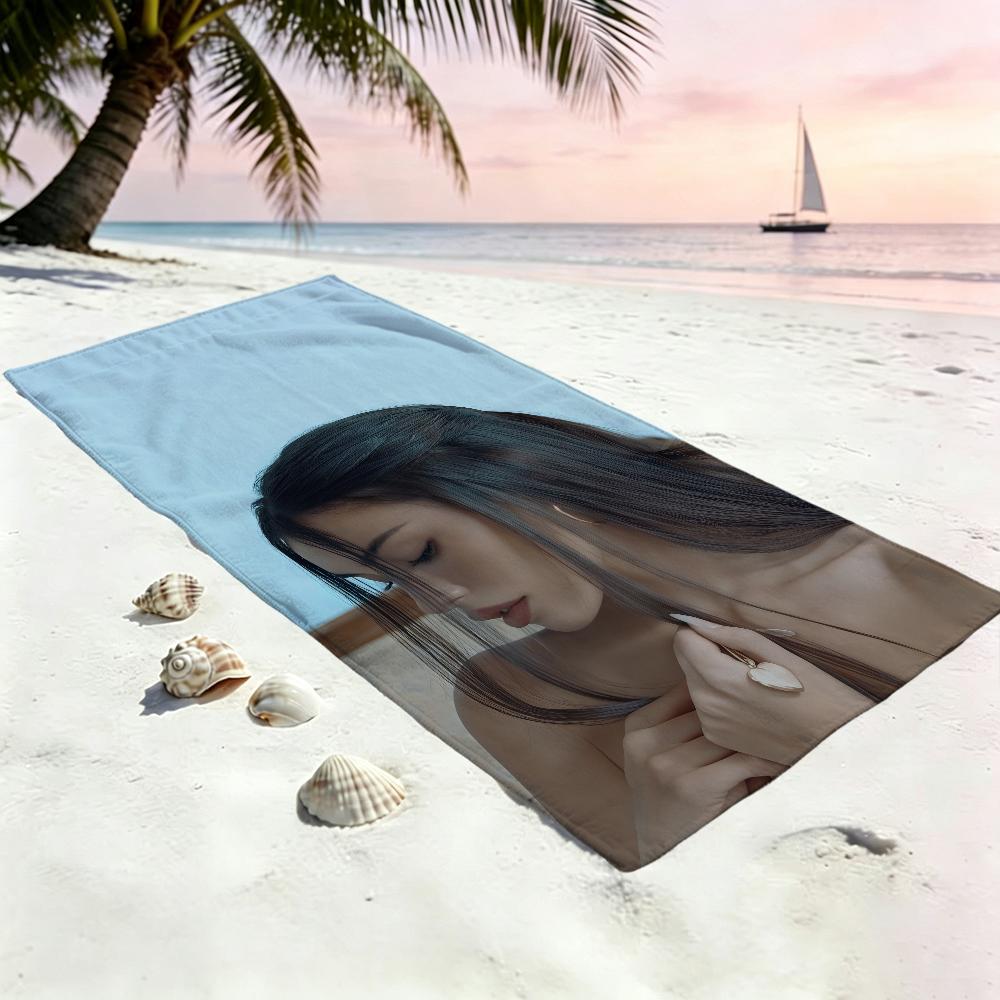Singer Madison Beer Towel Large Quick-Drying Microfiber soft Beach Towel for Travel Fitness Sauna Bathing Camping