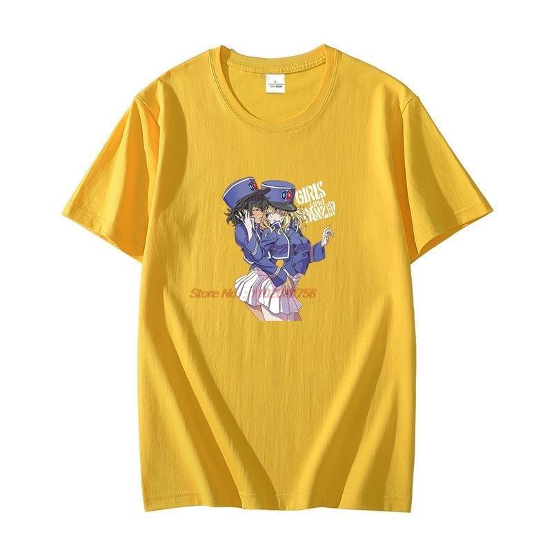 Cotton Tshirt Anime Girls Und Hot Sexy Lesbian Couple Unisexga Harajuku Graphic T Shirts Oversize Tshirts Summer Unisexs Clothing