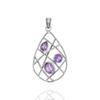 Natural Amethyst Pendant, Gemstone Handmade Pendant, 925 Solid Silver Jewelry, Gift for Mom