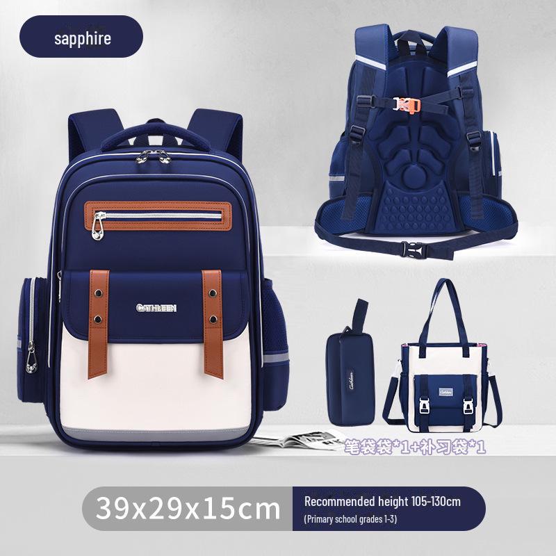 Cloud Schoolbag: Large Capacity, Lightweight Backpack for Grade 1-6 Boys & Girls