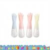 Floral Pattern Household Latex Waterproof Cleaning Gloves Kitchen Dishwashing Laundry Wear Resistant Rubber Housework