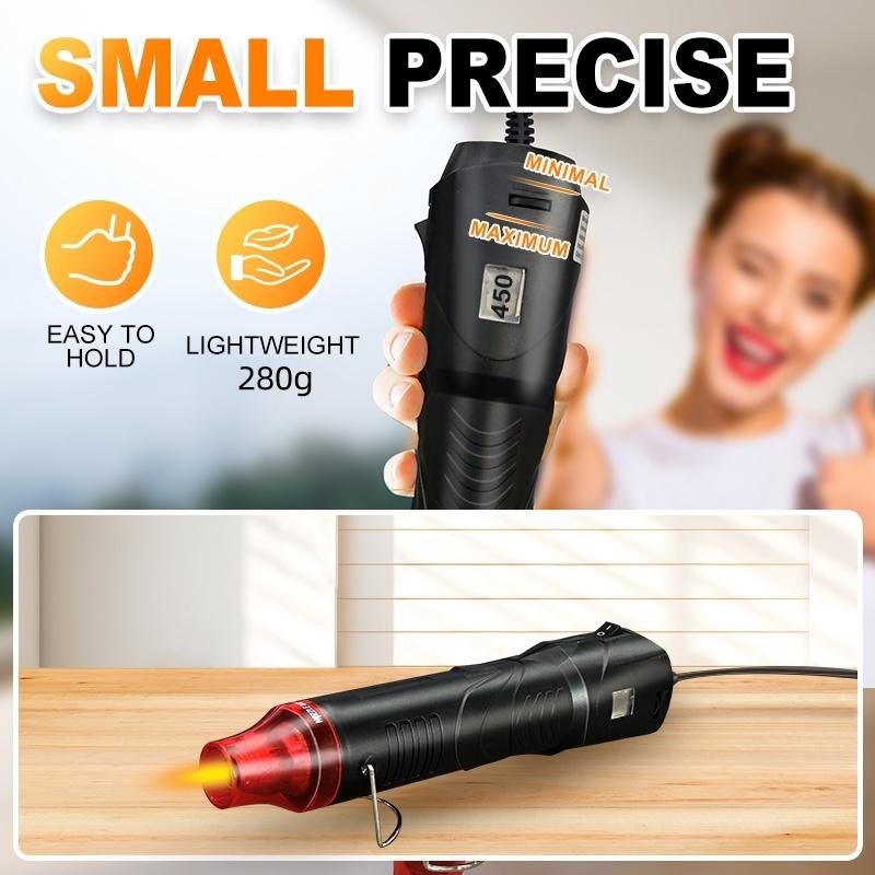 

Новый стильный Фен для пайки температурой Горячего воздуха Паяльный пистолет DIY Поделки Электропитание Горячий сушильный аппарат Мини термофен для термоусадочной трубки Автомобильная пленка чёрный