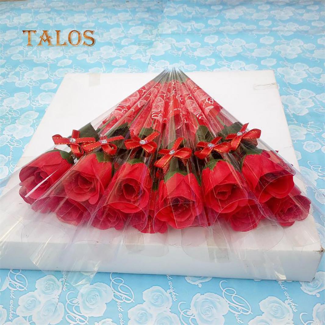 

Искусственная подарочная роза декор украшение 36-38 см красный