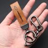 Car Vintage Leather Keychain Ring Zinc Alloy Chain Key For Chevrolet Cruze Spark Captiva Suburban Camaro Malibu Silverado