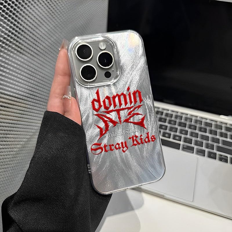 Stray Kids Phone Case for iPhone 12 13 14 15 Pro/ProMax Premium Feeling Feather Gauze Phone Case Anti-Shock Protective Case ATE Ablum Element (for