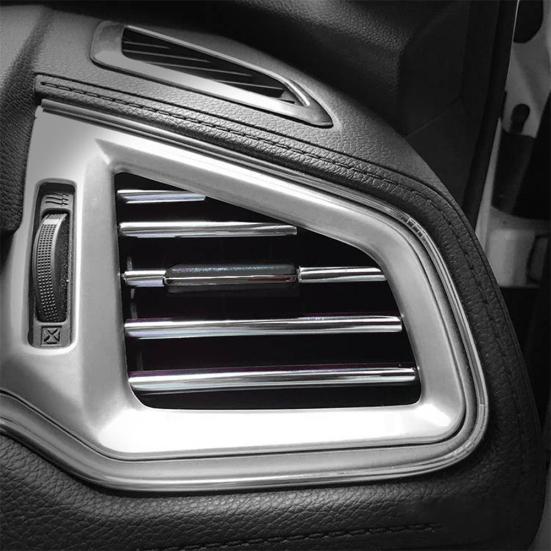 10Pcs 20cm U Air Conditioner Shape Car Decorative Outlet Moulding Trim Strips