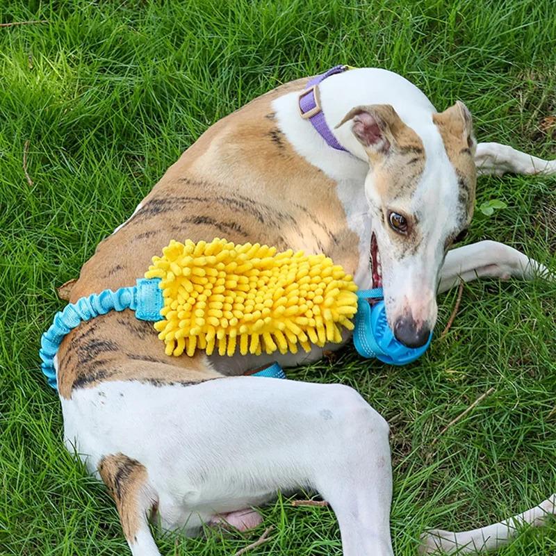 Durable Interactive Dog Toy for Medium Large Dogs Colorful Bite Rope Tug Toy with Hidden Food Compartment Long Lasting Wear