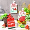 Summers Watermelon Ornament Watermelon Wood Slices Watermelon Tiered Tray Tropicals Party Decorations Summers Party