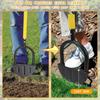 Tagliaerba con Manico a T Mezzaluna Dentato Bordatore Manuale Resistente all'Usura Rinforzato Giardinaggio per Fornitura Giardino di Casa
