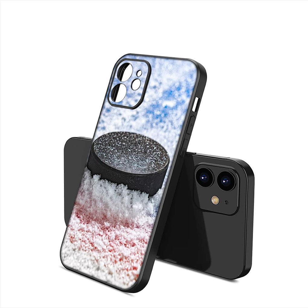 Ice Hockey Cover Phone Case for Apple iPhone 15 14 Plus 13 12 Mini Pro Max XR + 13Pro 14+ 15+ Funda Soft Casing