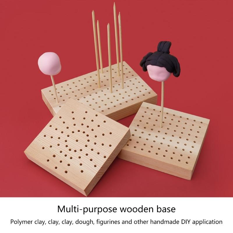 Holz Ton Keramik Trockenständer Quadratischer Keramik-Ausstellungsständer Für Figuren und Keramikton-Skulpturen Handwerk