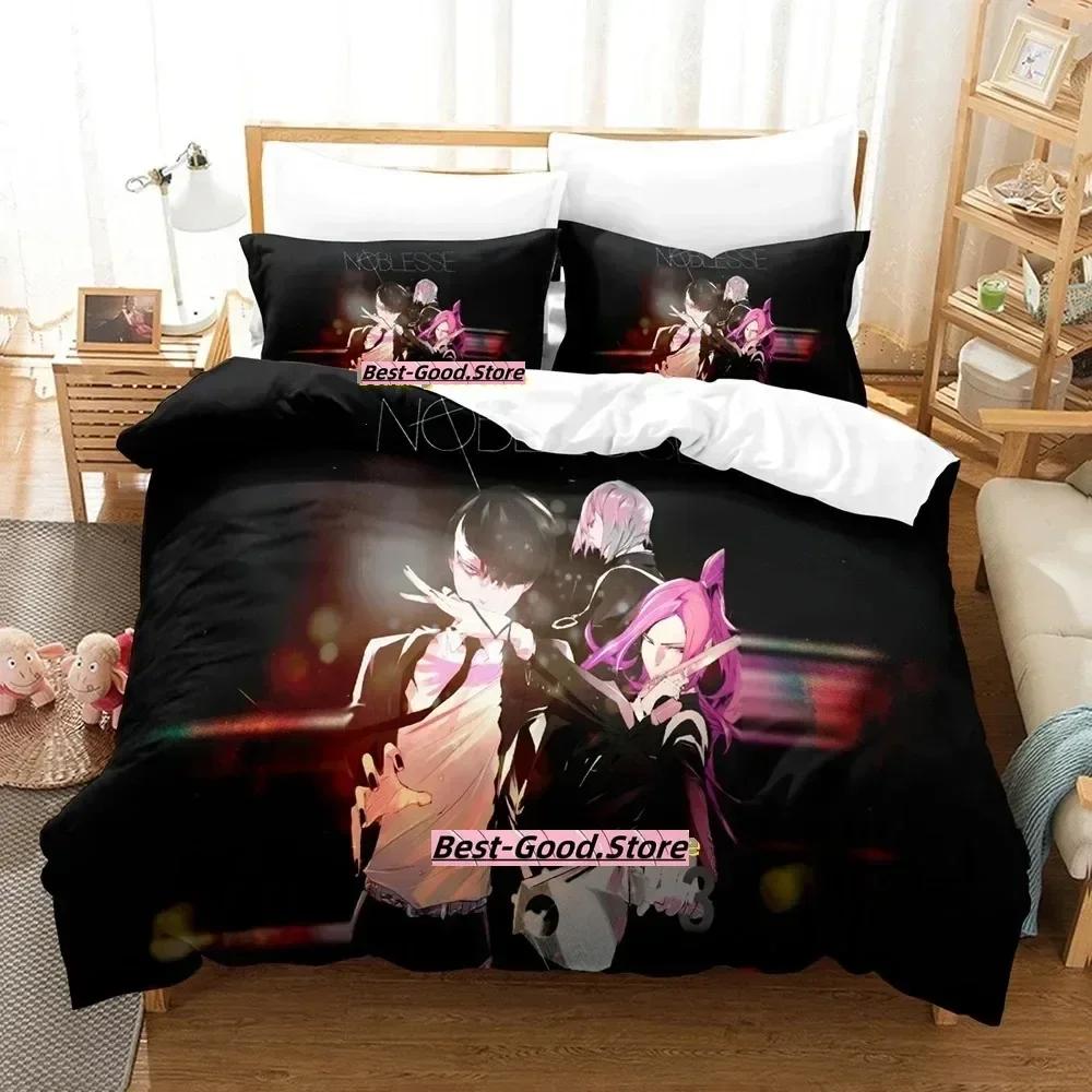 3D-Druck Anime Bettwäsche-Set Noblesse Aufdruck Bettbezug Kissenbezug Bettwäsche-Set Leinenlaken Bettdeckenbezug Voll Queen King Size
