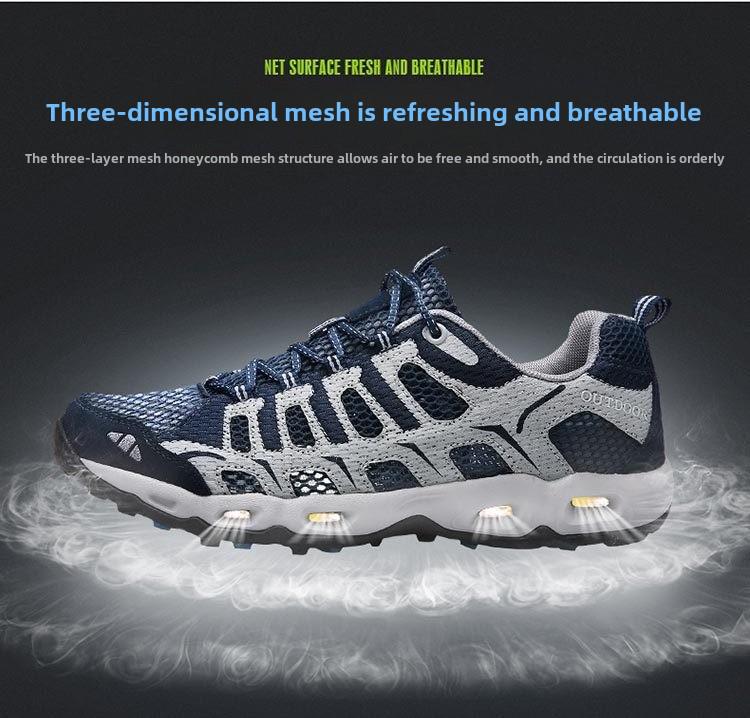 Men's and Women's Lightweight River Tracing Shoes - Breathable, Comfortable Mesh for Spring/Summer Hiking & Running