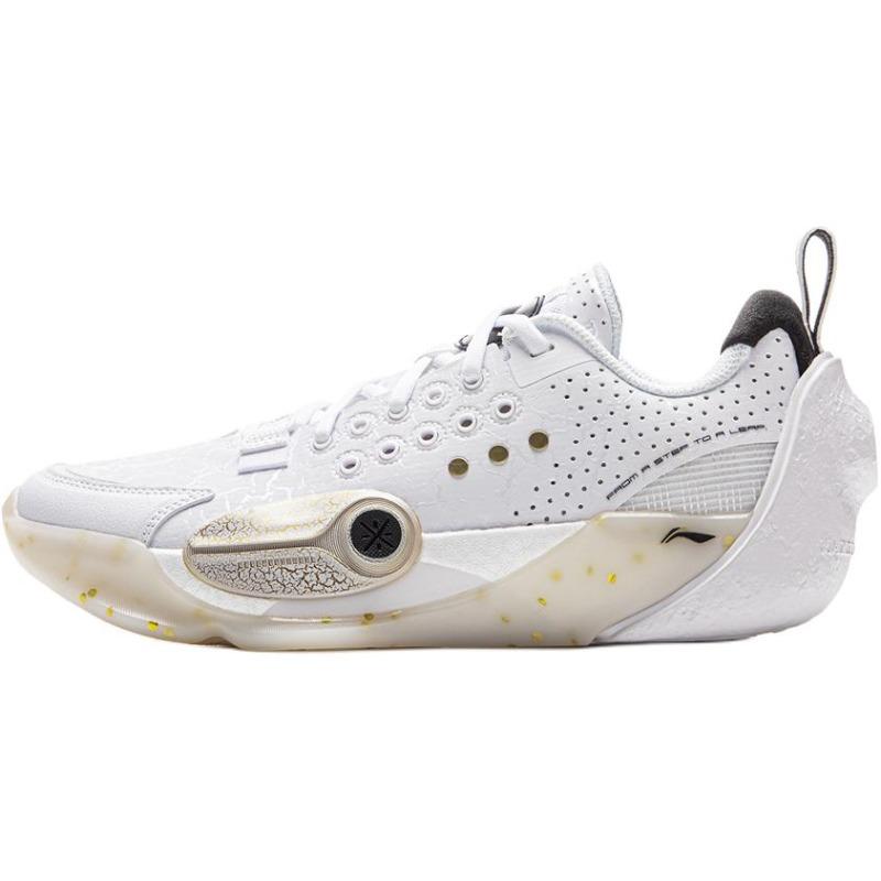 Li-Ning YOUNG Low Top Basketball Shoes Apricot White Comfort Anti Slip Deodorant YKBV070-7 42