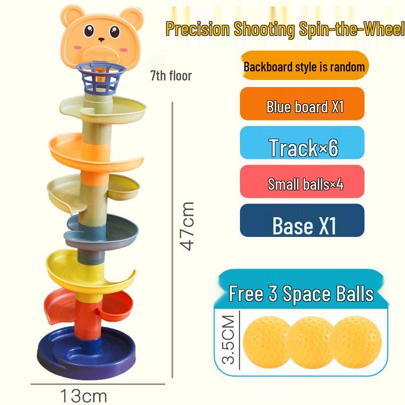 Stacking Ball Slide Tower: Educational Toy for Kids Aged 1-3 Years