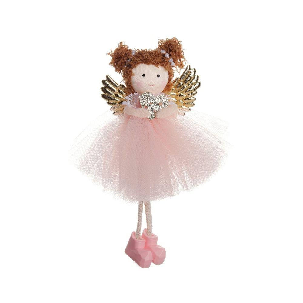 Handmade Christma Doll Ornaments Durable Xmas Angel Ornaments Funny Plush Angel Pendant  Home Decor