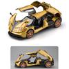 1/22 Scale Huayra Dinastia Supercar Diecast Car Model Toy,Pull Back Vehicle with Sound and Light for Kids Toddler Boys Girls Gift Collection