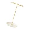 Fashionable Sturdy Metal Jewelry Stand for Necklaces Bracelets and Earrings Clear Organizers with Multiple Tower