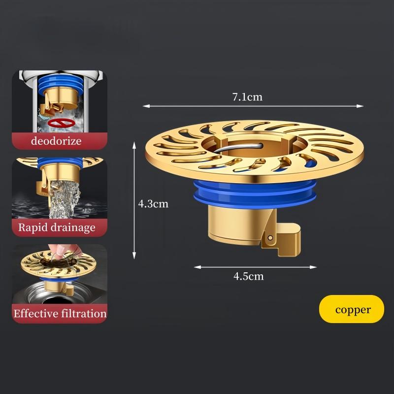 

Полностью медный напольный слив Душевой напольный слив Заглушка Защита от насекомых Защита от запаха Дезодорация для кухни ванной туалета канализации