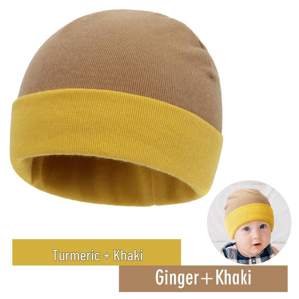 Matching Color Brushed Cap for Newborns: Spring, Autumn & Winter Styles, Double Size, 28 Colors