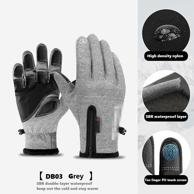Luvas Impermeáveis para Exterior para Inverno com Tela Sensível ao Toque à Prova de Vento e Quentes
