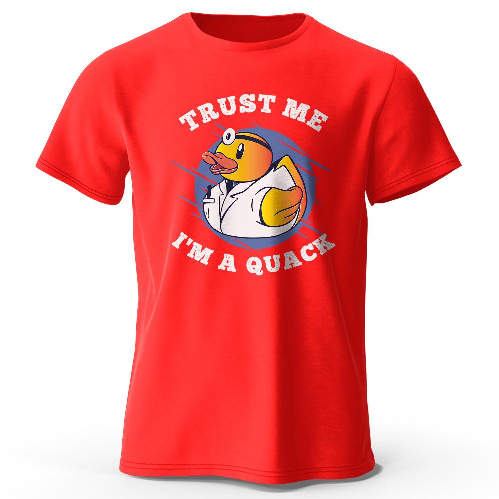 Men s The Duck Cartoon Printed T-shirt 100% Cotton Classic Funny Animal Cartoon Tees for Men Women Casual Shirt Tops Wear S