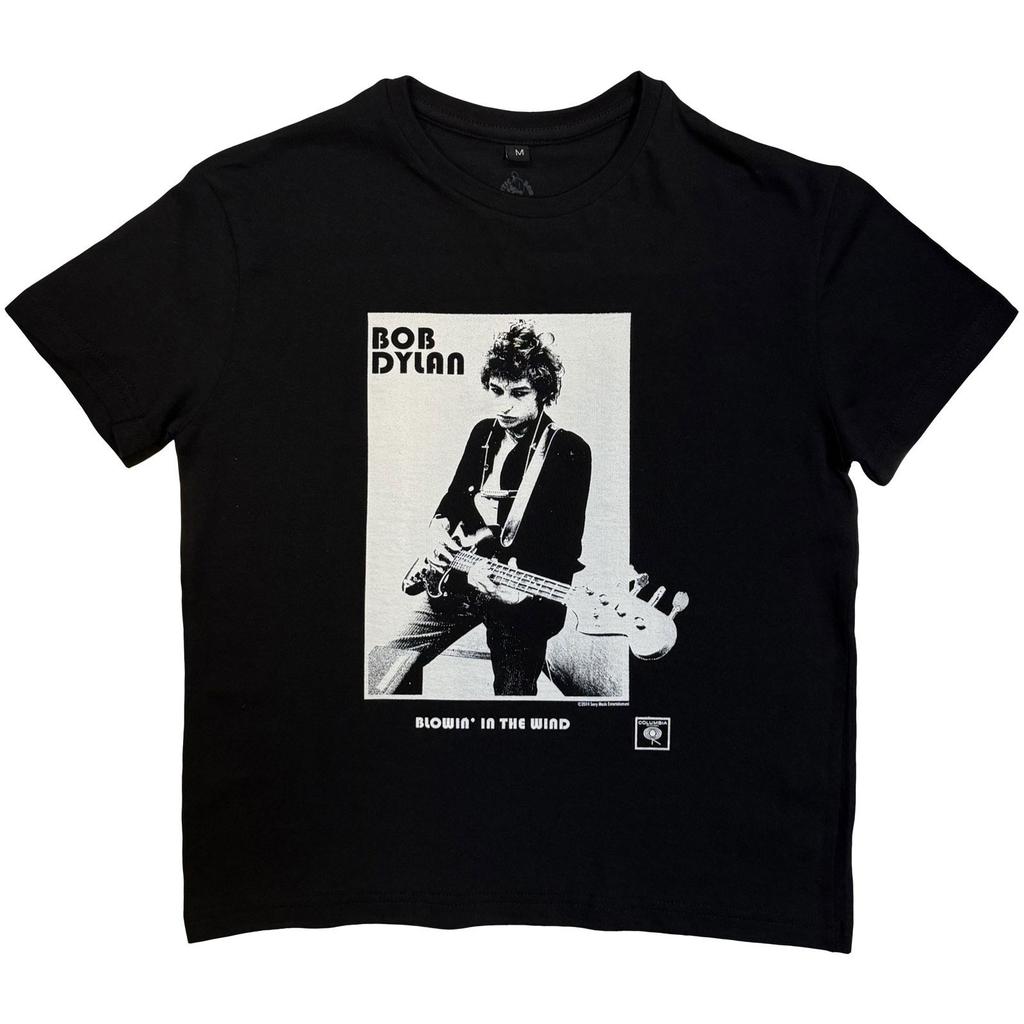 Jongens Bob Dylan Blowing In The Wind T-shirt Jeugd Klein Zwart
