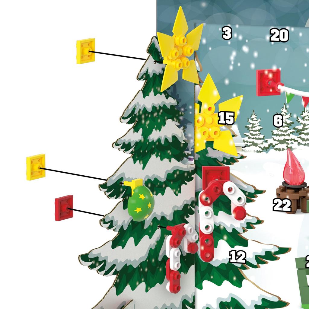 MEGA Pokemon Pikachu og Piplup adventskalenderblokk nummer på 202 fra 6 år Multi GYG99 stykker