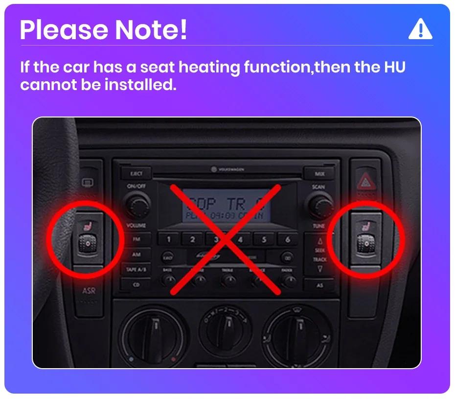 Car Radio For VW Volkswagen Passat B5 2000 - 2005 Carplay Android Auto Stereo Multimedia Player GPS Navigation Autoradio No 2din