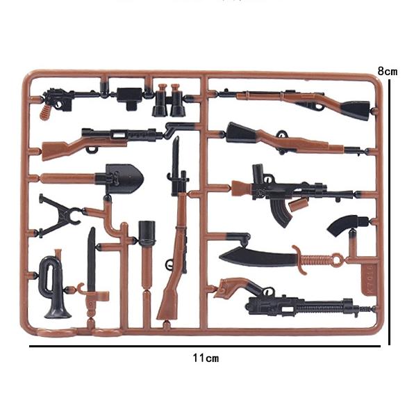 Armi Militari Figure di Motociclette Blocchi da Costruzione Accessori Bazooka Struttura di Trasporto Fucile Fucile da Cecchino Giocattoli Compatibili K050