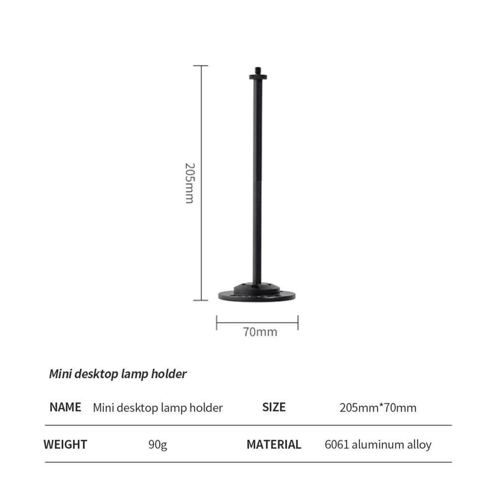 Camping Light Holder Portable Desktop Lamp Stand Aluminum Alloy Height Adjustable Lightweight Outdoor Lantern Bracket