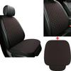 1Pcs Black + Red Car Front Seat Cover Protector Linen Cushion Pad with Backrest