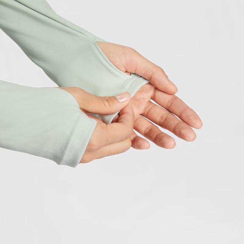 Nike Mock Neck Solid Pullover Long Sleeve T-Shirt Women Tops HV2843-034