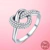 925 Silver Stackable Infinite Heart Daisy Flower Ring for Women Original Silver 925 Rings Brand Jewelry Gift