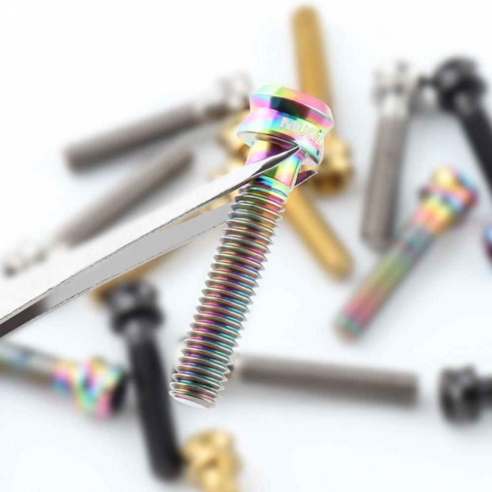M6x30/35mm Bicycle Stem Top Cap Screw Titanium Zinc Zinc Alloy Bicycle Headset Cover Screws Road Bikes