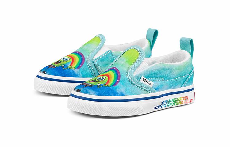 Vans Slip-On  SpongeBob SquarePants X  Velcro Toddler 'Imaginaaation' VN000UBSZAW