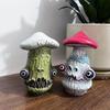 Creative New Halloween Skull Mushroom Sculpture Monster Resin Crafts Funny Home Garden Decorations Office Desktop Miniatures
