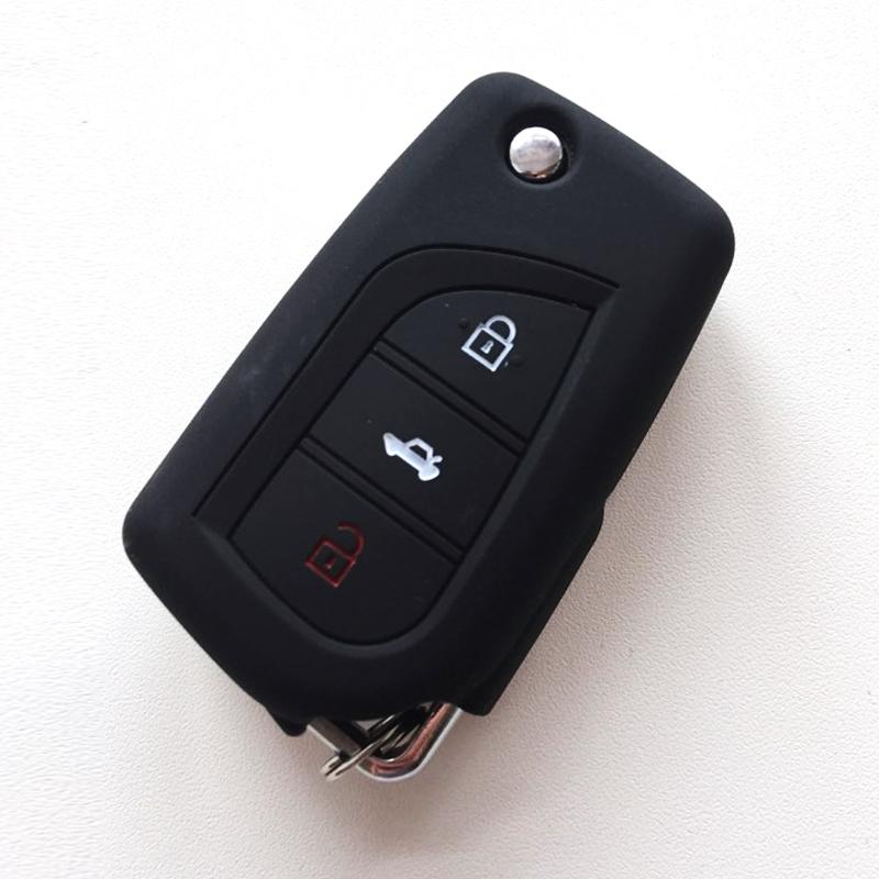 Car Key Cover Case Silicone Shell For Toyota Corolla Yaris Auris Avensis Verso Aygo Scion TC IM