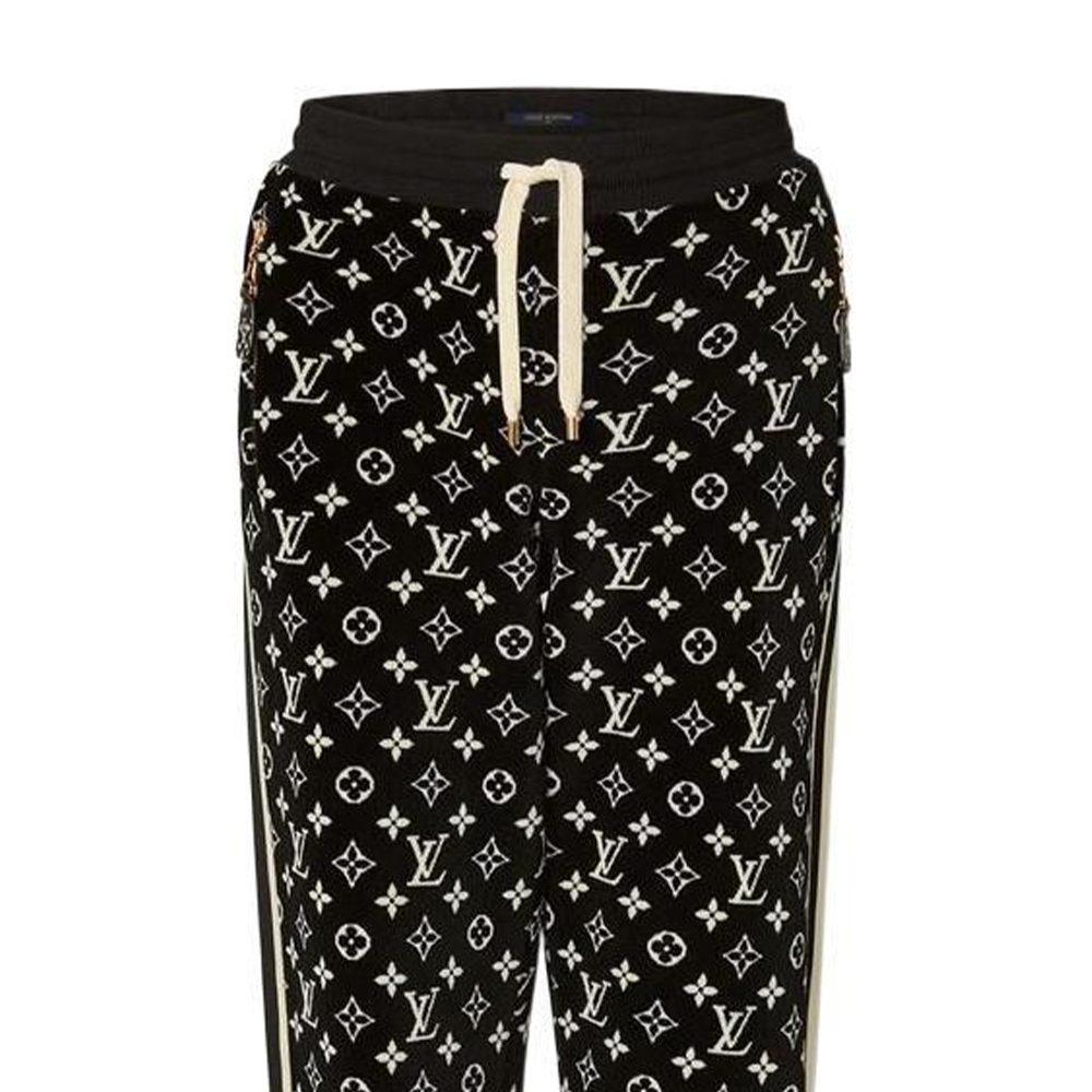LOUIS VUITTON FW22 Knitted Sweatpants Women's Black 1AAP2C